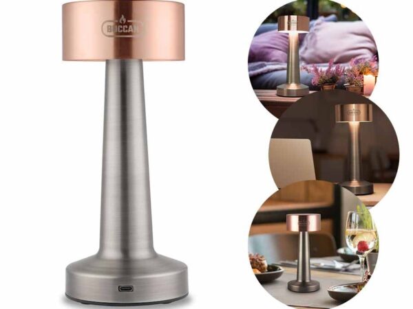 Buccan Dumbell Oplaadbare Tafellamp - Met Touchpaneel En 3 Lichtstanden! ...