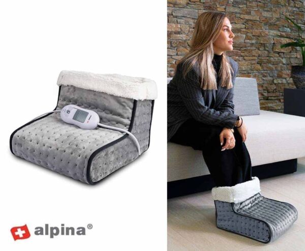 Alpina Elektrische Voetenwarmer Grijs - Minder Stoken! ...