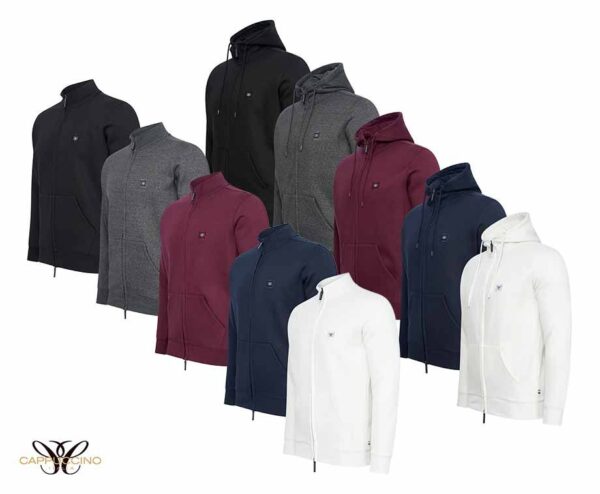 Cappuccino Full Zip Fleece Vest - In 2 Modellen En Verschillende Kleuren! ...