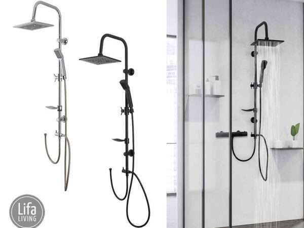 Luxe Regendouche Met Afneembare Handdouche - Verkrijgbaar In Mat Zwart Of Z ...