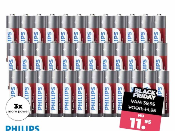 MEGA 48-PACK Philips Power Alkaline Batterijen - Voordelige Voorraad! ...