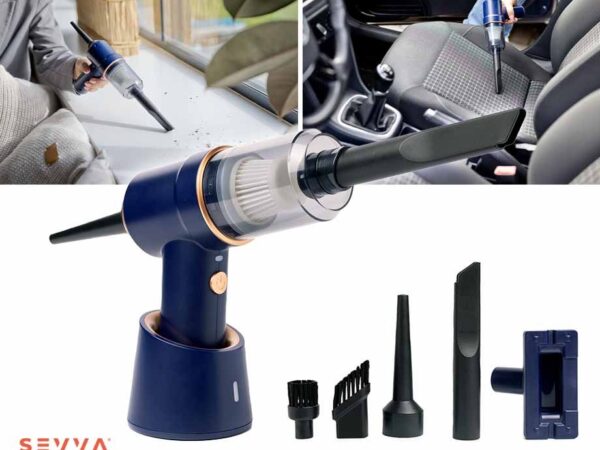 SEVVA® 2-In-1 Mini Stofzuiger - Draadloos Met Zuig en Blaas Functie! ...