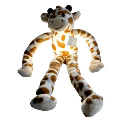 Pluche Giraffe Knuffel met Oplaadbaar lampje - USB - 30 cm - nachtlampje