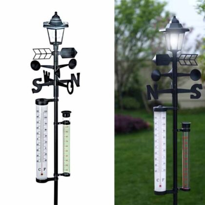 3-In-1 Solar Weerstation - Met Solar Lamp! ...