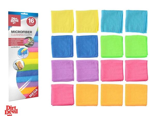 16-Pack Dirt Devil Microvezel Schoonmaakdoekjes - Handige Voorraad! ...