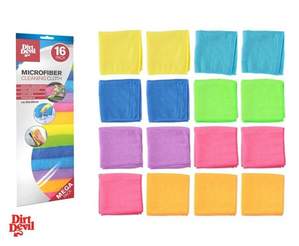16-Pack Dirt Devil Microvezel Schoonmaakdoekjes - Handige Voorraad! ...