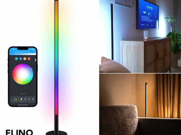 FlinQ Smart Xyro Vloerlamp - Met Talloze Kleur En Effect Instellingen! ...