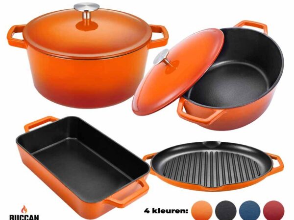 Buccan Hamersley Gietijzeren Pan - In 4 Kleuren! ...