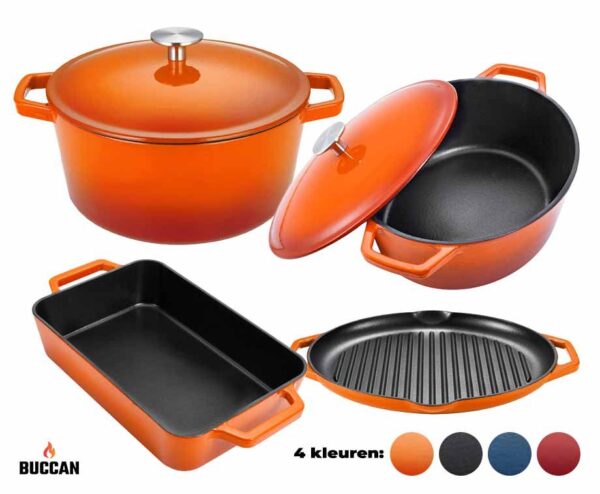 Buccan Hamersley Gietijzeren Pan - In 4 Kleuren! ...