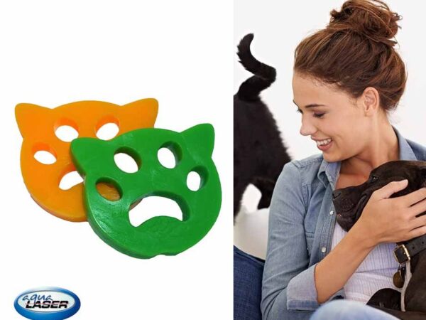 2-Pack Aqua Laser Hair Magnet - Verwijder Huisdierharen Van Kleding! ...