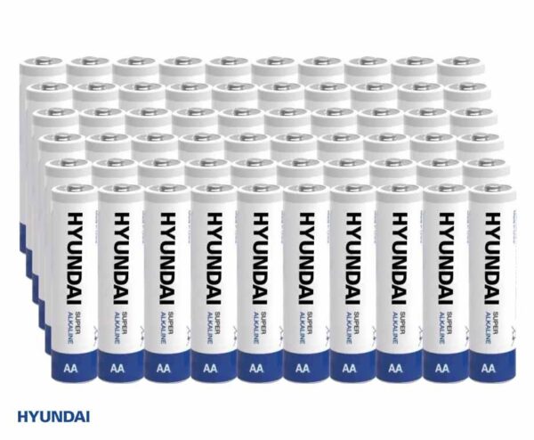 MEGA 60-PACK Hyundai Super Alkaline Batterijen - Voordelige Voorraad! ...