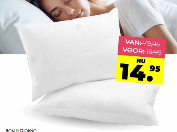 Bon Giorno Primo Milano Hoofdkussen - Vandaag 1+1 GRATIS! ...