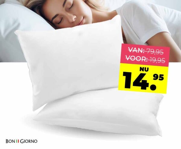 Bon Giorno Primo Milano Hoofdkussen - Vandaag 1+1 GRATIS! ...