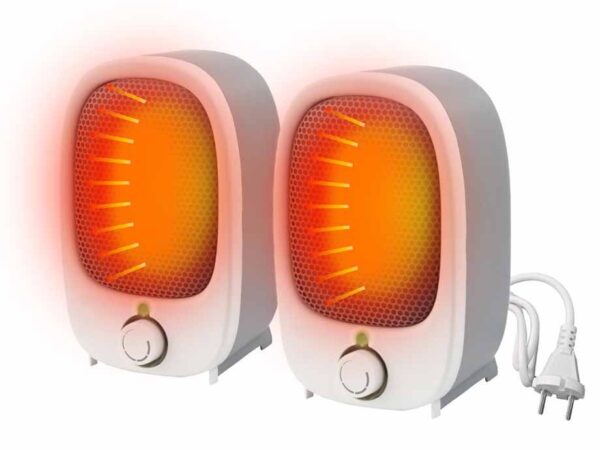Efficiënte Ventilatorkachel 600W - Vandaag 1+1 GRATIS! ...