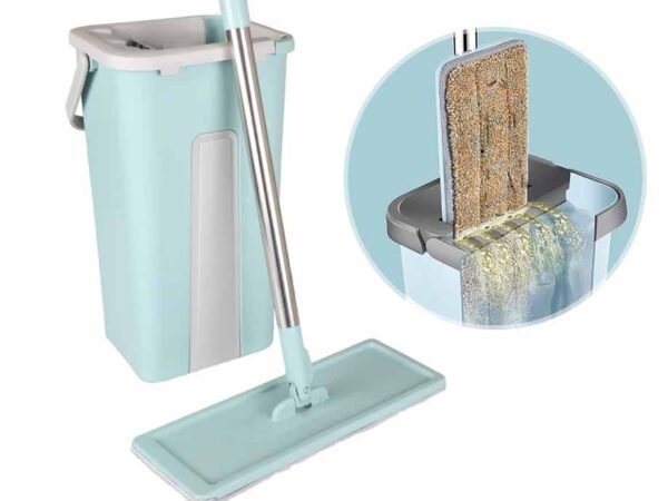 Handige Flat Mop - Met Zelfreinigend Mechanisme! ...