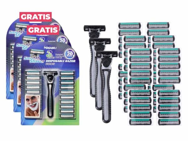Scheermesjes Met 3 Blades Inclusief Houder - Vandaag 21+42 GRATIS! ...