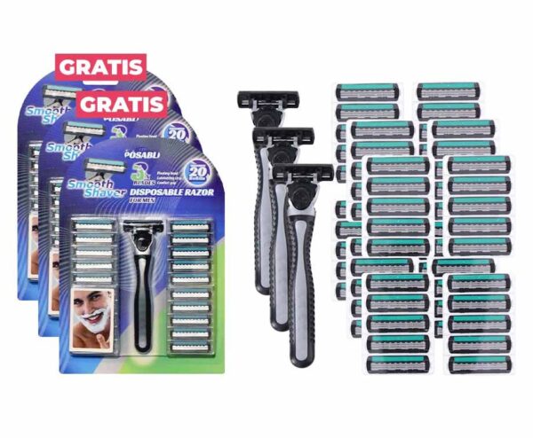 Scheermesjes Met 3 Blades Inclusief Houder - Vandaag 21+42 GRATIS! ...