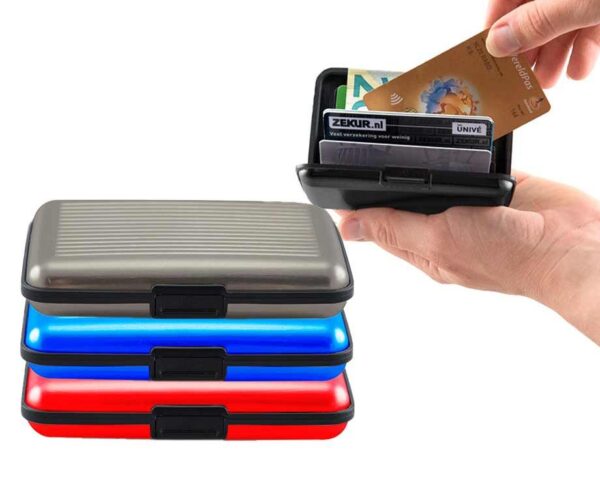 Aluminium Accordeon Wallet - Blokkeert RFID Scanners! ...