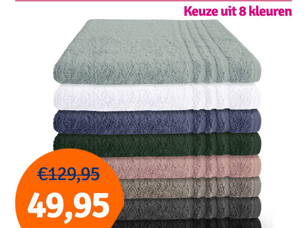 Dagaanbieding Byrklund handdoek 70x140 - 10 stuks