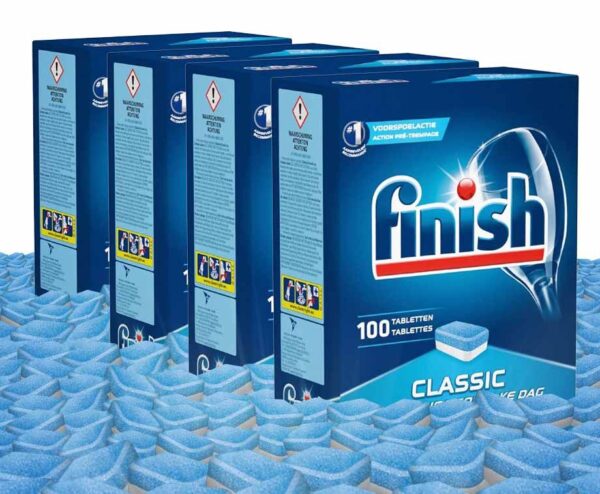 VOORDEELPACK 400x Finish Classic Vaatwastabs - Voordelige Voorraad Voor Mee ...