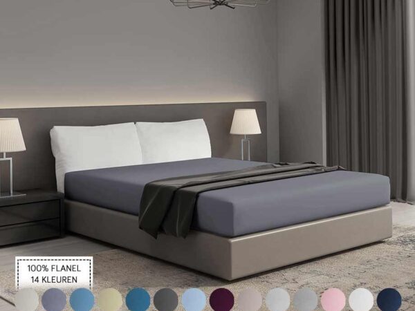 Hoeslaken 100% Flanel Katoen - Vandaag 1+1 GRATIS! ...