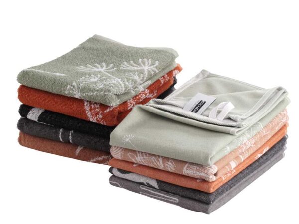 6-Pack Luxe Jacquard Geweven Keukendoeken - Verkrijgbaar In 6 Varianten ...