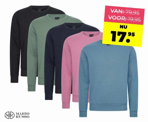 Mario Russo Sweater - Verkrijgbaar In 5 Kleuren! ...