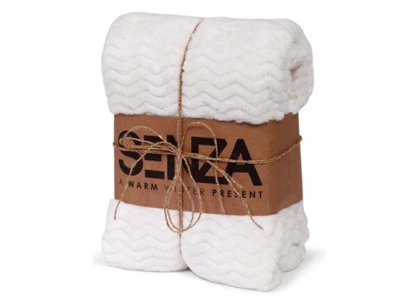 SENZA Teddy plaid - Deken - Hoogpolig - Anti-allergisch - Wit - 160 x 120 cm