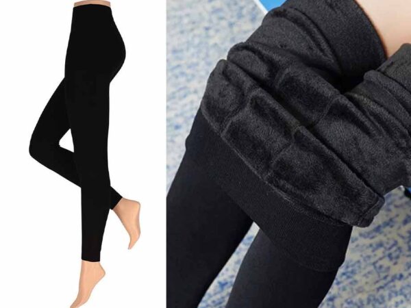 Dames Velvet Fleece Legging - Warm En Corrigerend! ...