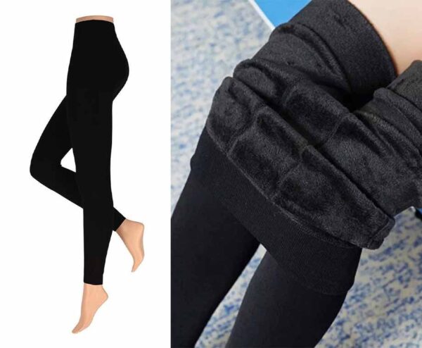Dames Velvet Fleece Legging - Warm En Corrigerend! ...