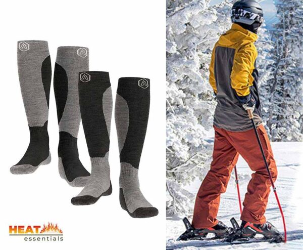 2-Pack Warme Wandel-/Skisokken Grijs - Biedt Extra Veel Comfort! ...