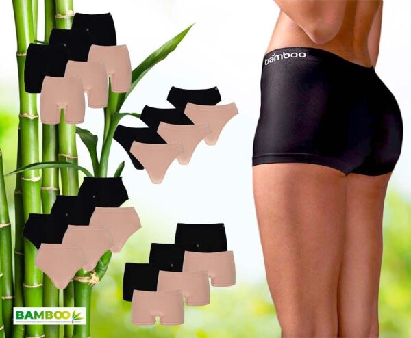 3-Pack Bamboo Seamless Dames Ondergoed - In Diverse Kleuren En Modellen! ...