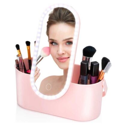 Reis Beautycase Met Led Spiegel - Gemakkelijk Je Make Up Mee Op Reis! ...