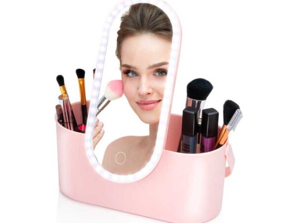 Reis Beautycase Met Led Spiegel - Gemakkelijk Je Make Up Mee Op Reis! ...