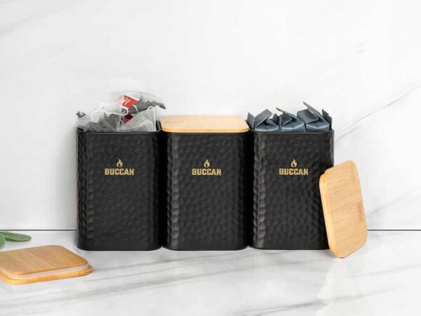 Set Van 3 Luxe Voorraadpotten - Met Bamboe Deksels! ...
