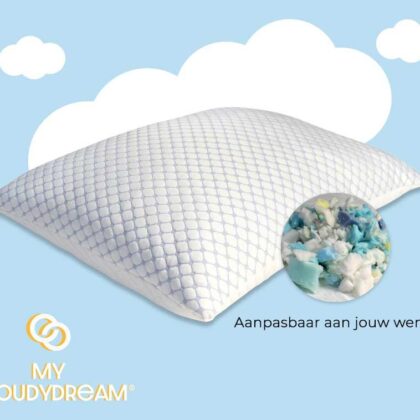 My CloudyDream® Aanpasbaar Kussen - Geschikt Voor Zowel Buik-