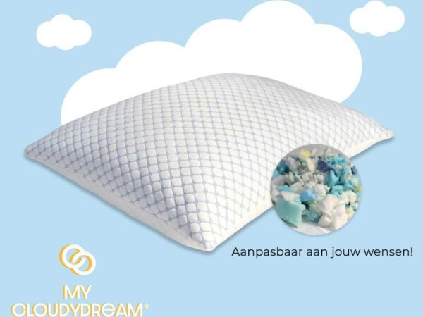My CloudyDream® Aanpasbaar Kussen - Geschikt Voor Zowel Buik-