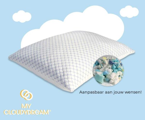 My CloudyDream® Aanpasbaar Kussen - Geschikt Voor Zowel Buik-