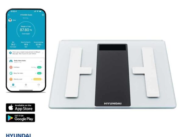 Lichaamsanalyse Weegschaal Met App - Meet Vetpercentage