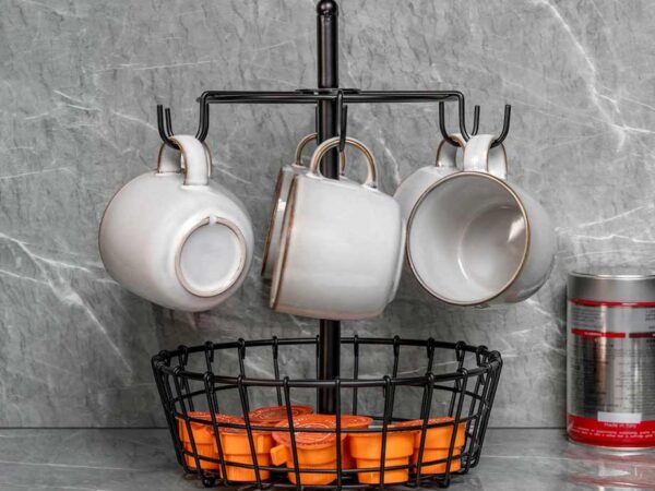 Koffiemokhouder Met Opbergmand - Voor Mokken En Cups! ...