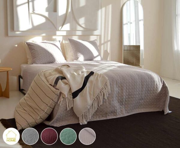 Zydante Home Bedsprei 220x240 cm - Inclusief Bijpassende Kussenslopen! ...