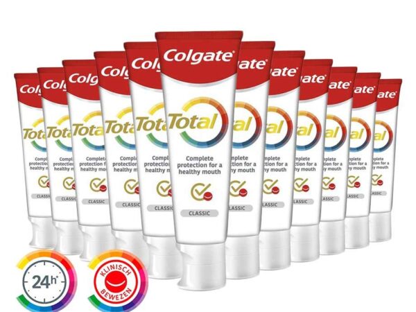 12-PACK Colgate Total Tandpasta - Goed Voor 1800 Poetsbeurten! ...