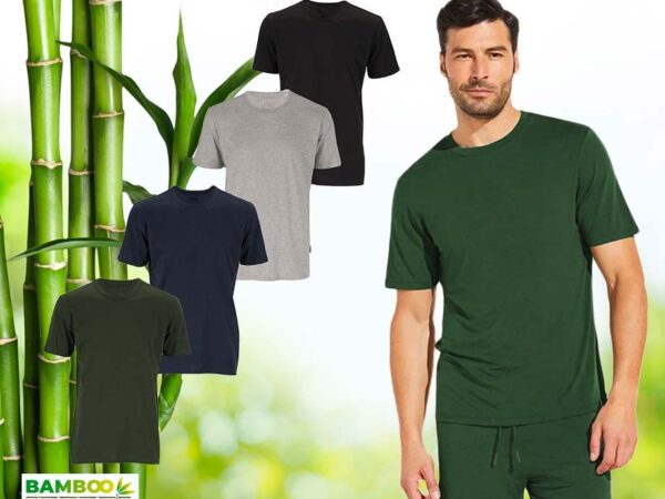Casual Bamboe Heren T-Shirt - Verkrijgbaar In 4 Kleuren! ...