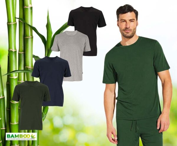 Casual Bamboe Heren T-Shirt - Verkrijgbaar In 4 Kleuren! ...