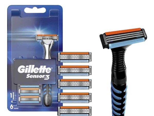 Gillette Sensor3 Houder Met 6 Navulmesjes - Voordelig Scheren! ...