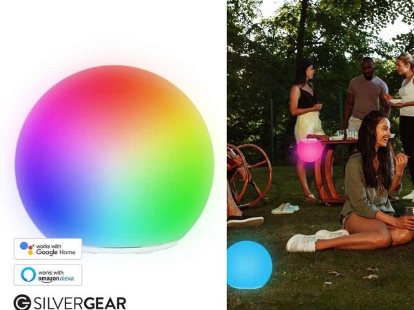 Silvergear Ronde Slimme Tuinlamp - Verbind Met Alexa Of Google! ...