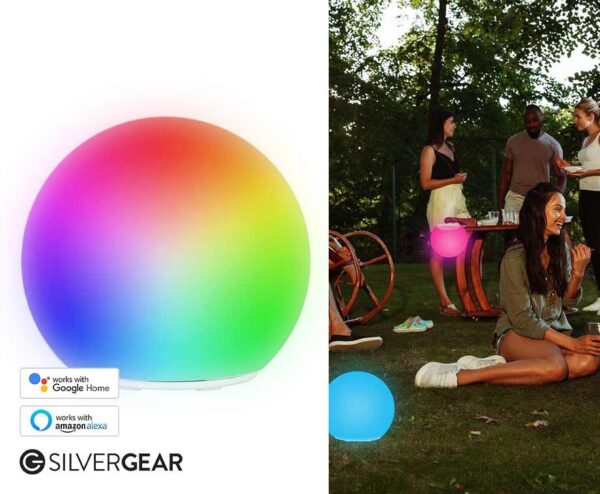 Silvergear Ronde Slimme Tuinlamp - Verbind Met Alexa Of Google! ...