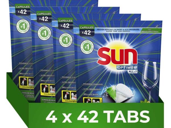 168-PACK Sun Optimum All-in 1 Vaatwastabs Citroen - Voordelige Halfjaar Voo ...