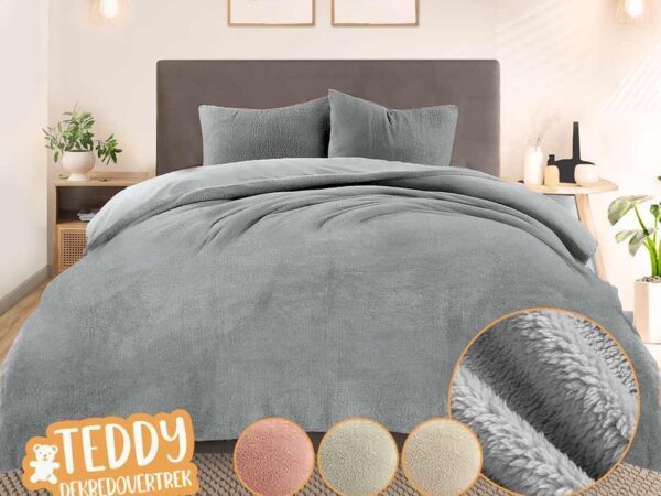 Teddy Fluffy Dekbedovertrek - Verkrijgbaar In 4 Kleuren! ...