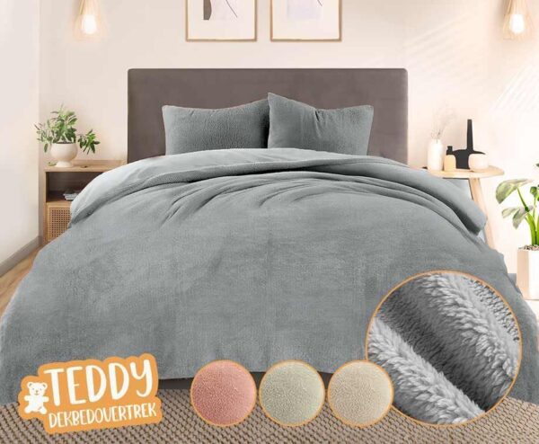 Teddy Fluffy Dekbedovertrek - Verkrijgbaar In 4 Kleuren! ...